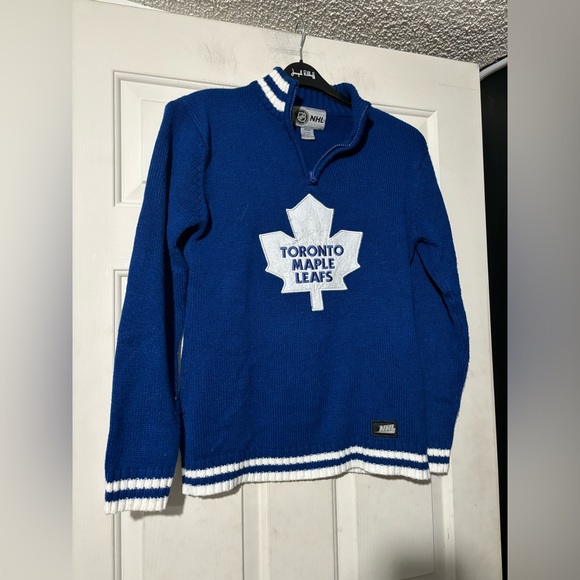 NHL Sweaters - Toronto Maple Leafs knit half zip